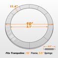 thumbnail image 2 of ExacMe Upgraded Double-Sided Trampoline Replacement Pad– Fits 8-16ft, No Pole Holes, Durable Spring Cover for Maximum Protection, 2 of 9