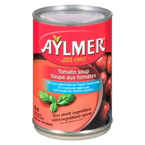 Aylmer Tomato soup moins de sodium