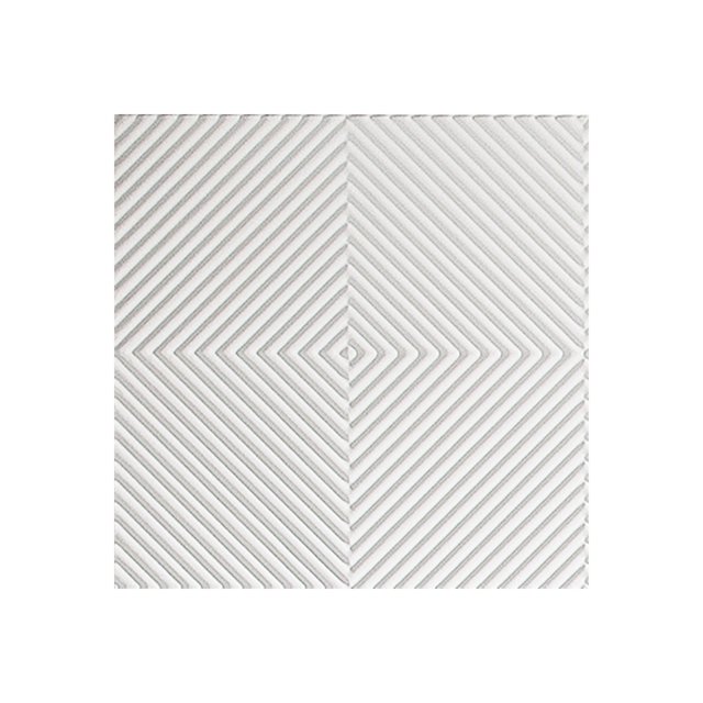 Fasade Quattro Matte White Wall Panel Sample 12" x 12"