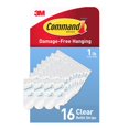 thumbnail image 1 of Command Small Clear Refill Strips for Command Clear Small Indoor Hooks, 16 Strips, 1 of 7