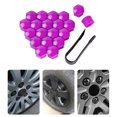 thumbnail image 4 of Maytalsory 20 Pieces Car Wheel Nut Caps Auto Hub Screw Cover Replacement Dust-proof Purple 17mm 1Set, 4 of 6
