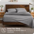 thumbnail image 3 of Bare Home Pillowcase Set - Envelope Closure - Premium 1800 Collection - Double Brushed - Ultra Soft - Standard Size, Light Gray, 2 Count, 3 of 6