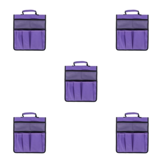Baohd Sac à Outils de Siège Extérieur Ranger et Transporter les Outils avec Facilité Pochette de Tabouret Durable Violet 5Set