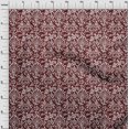 thumbnail image 3 of oneOone Cotton Jersey Blood Red Fabric Leaves & Floral Block Craft Projects Decor Fabric Printed By The Yard 58 Inch Wide, 3 of 4