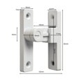 thumbnail image 1 of Bgsha Door Lock Bolt Sliding 5 Color Option Accessories Door Buckle Replacement Zinc Alloy Complicated Procedures Sliding, 1 of 10