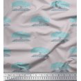 thumbnail image 1 of Soimoi Georgette Viscose Fabric Tree Block Decor Fabric Printed Yard 42 Inch Wide, 1 of 1