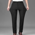 thumbnail image 1 of Chbgutlmr Dress Pants for Men Plus Size High Waist Button Lightweight Suit Pants Work Business Trousers, 1 of 6