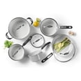 thumbnail image 2 of Starfrit The Rock Terra 10-Piece Cookware Set, Ceramic Non-Stick  Rock.Tec Surface, Thick Aluminum Base, Oven & Dishwasher Safe, PFAS-Free, 2 of 8