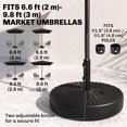 thumbnail image 4 of Outsunny 64lbs Patio Umbrella Base Stand, Fillable Umbrella Holder, Black, 4 of 10