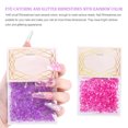 thumbnail image 5 of 1440 Pieces Glass Crystal Set Flat Nail Ornament with DIY Back Excellent Gloss Nail Art Rhinestones DIY Handcraft Manicure Accessories Card Making Pink, 5 of 5
