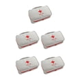 thumbnail image 2 of tamizeot Sac de Rangement d'Urgence Randonnée Pilules Organisateur de Cotons-Tiges Étui de Transport Gris 5Ensemble, 2 of 6