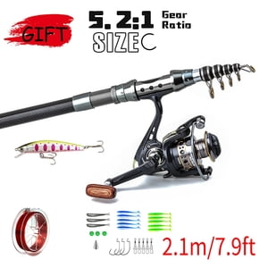 1.8m 3.0m Tige de pêche télescopique Rouleau de pêche combiné Roulelle de pêche Combo Trout Rod et gauche et droite Interchangeable de la main pêche Rouleaux de pêche en mer Ensemble de pêche de mer Râteau de mer Pêche