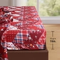 thumbnail image 3 of Hitime Ensemble de Draps de Noël 3 Pcs Format Simple - Draps de Lit en Polyester Ultra Doux et Respirants, Literie Rafraîchissante pour Toutes les Saisons, Résistant aux Plis et à la Décoloration (Assemblage Classique de Noël), 3 of 8