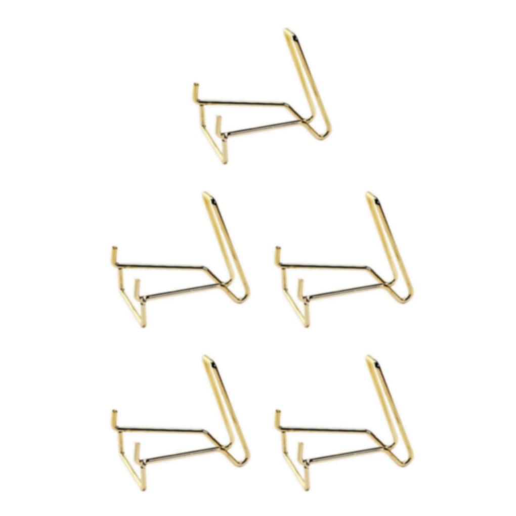 Baohd Iron Ores Stone Display Stand Desktop Rock Holder Decor Base Home Office Golden L 5Set