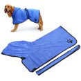 thumbnail image 4 of <p>Dog Bath Towel, Convenient Adjustable Pet Absorbent Bathrobe Durable With Belt For Home For Pet</p>, 4 of 7