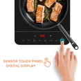 thumbnail image 3 of 11-in Portable Single Heating Element 1800-W Countertop Induction Cooktop in Black 120-V, 3 of 10