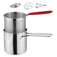 thumbnail image 2 of Luzkey Deep Fryer Set French Fries Pot French Fries Cooker Frying Basket Small Deep Fryer Pot for Baking Frying Boiling Home Kitchen Full Set, 2 of 6
