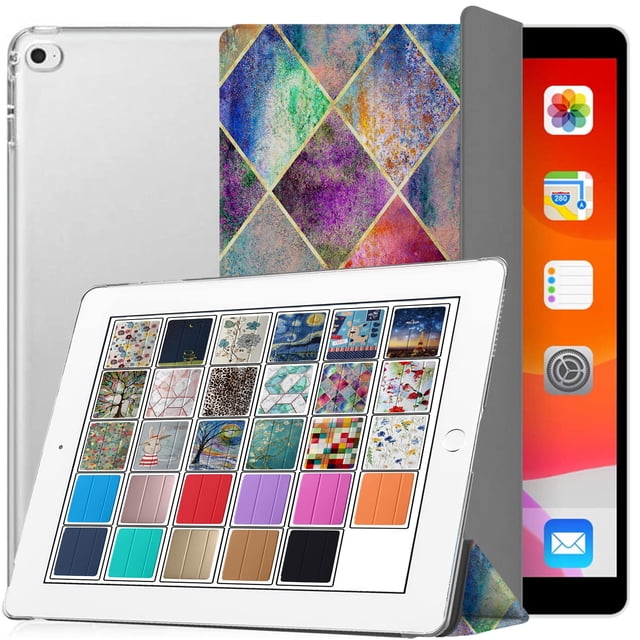 iPad PRO 12.9" 1st Gen 2015 Cover A1584 A1652 ML0H2LL/A ML0G2LL/A ML0F2LL/A ML0N2LL/A ML0Q2LL/A ML0R2LL/A ML0V2LL/A ML0U2LL/A ML0T2LL/A ML3Q2LL/A ML3N2LL/A ML3K2LL/A ML2J2LL/A ML3R2LL/A Diamond Grid
