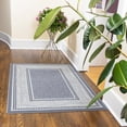 thumbnail image 2 of Ottomanson Ottohome Collection Non-Slip Rubberback Bordered Design Indoor Area Runner Rug/Entryway Mat, 2 of 7