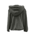 thumbnail image 4 of PVCS Womens Warm Faux Coat Jacket Winter Zipper Solid Long Sleeve Sweatshirt, 4 of 4
