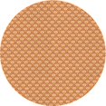 thumbnail image 1 of Ahgly Tapis Rond Lavable en Machine Intérieur Transitionnel Jaune Orange, 4 Pieds Rond, 1 of 7
