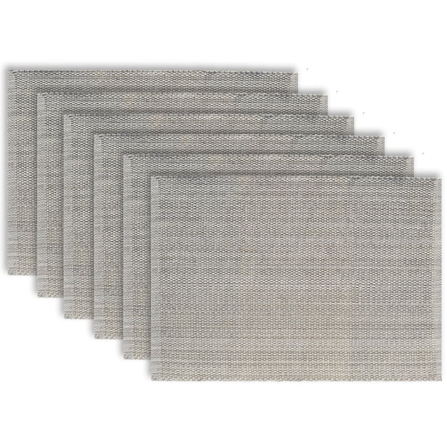 Fabstyles Set de table en coton classique décontracté Lot de 6 sets de table épais lavables en machine