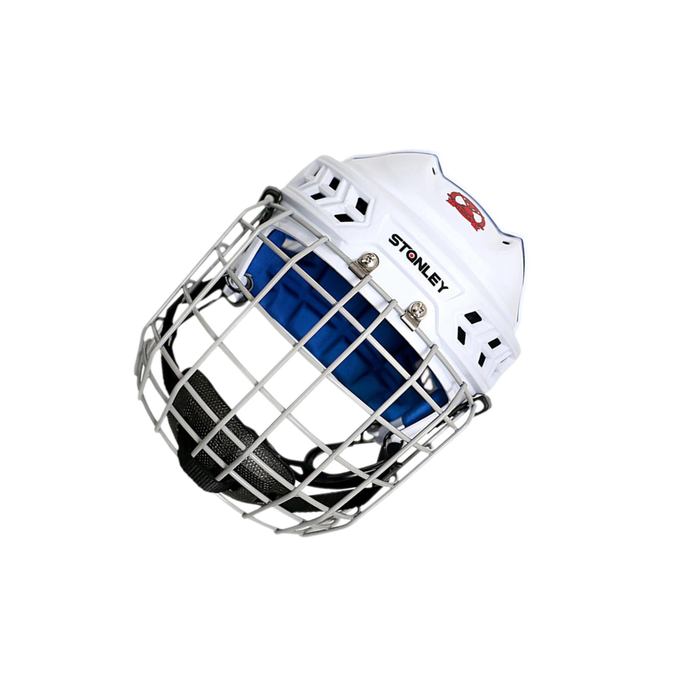 QualitChoice Hockey Helmet Ice Speed Skate Helmet for Competition Training Exercise White L