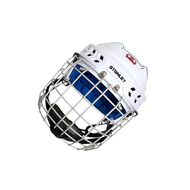 Langgg Hockey Helmet Ice Speed Skate Helmet Exercise Training Competition for White M