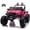 Pink, variant on VOLTZ TOYS Lifted Monster Jeep Style 24V 2-Seater Kids Ride-On Off-Road Car Truck, 4WD Motorized Toy Vehicle with Parent Remote Control, Leather Seat, EVA Tires, Green