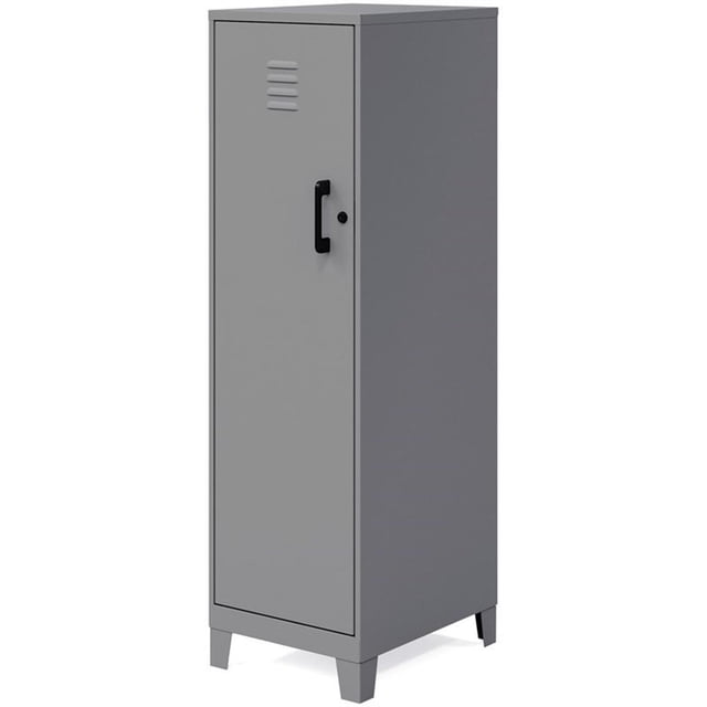 Solutions pour l'Espace Armoire de Rangement en Métal à 4 Tablettes de 53,38 Po H Arctique Argent