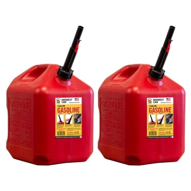 Midwest Can Company 5610 Pichet de 5 Gallons pour Carburant à Gaz avec Bec Verseur (Lot de 2)