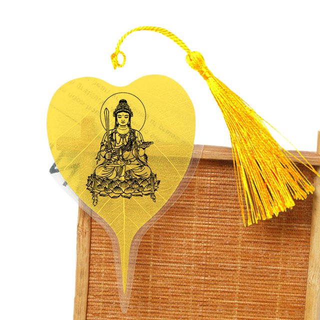 Chinese Style Leaf Vein Bookmark Retro Leaf Creative Label Student Stationery T9V5
