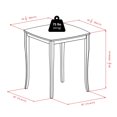 thumbnail image 4 of Wisome Inglewood 3PC table haute & tabourets de siège de selle, 4 of 5