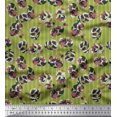 thumbnail image 1 of Soimoi Poly Georgette Fabric Stripe & Floral Artistic Print Fabric by Yard 52 Inch Wide, 1 of 3