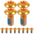 thumbnail image 1 of SHISUYAN 1 Box/12PCS Titanium Steel Brake Pad Screws Brake Fixing Screws Durable Screws for Mountain Bike (Golden), 1 of 8