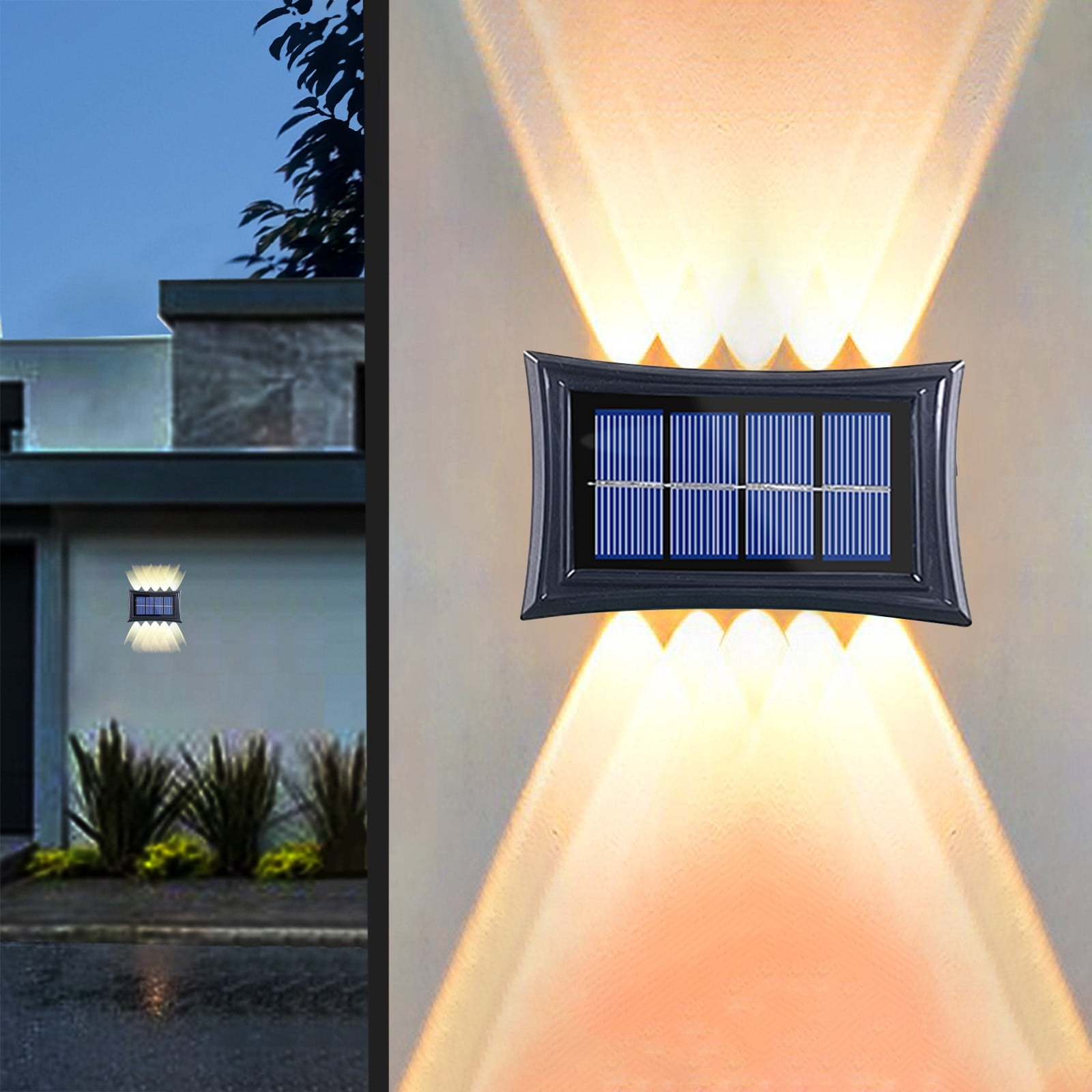 Aidoshy LED Outdoor Solar Lights, Land-scape Spotlights, Garden Lights, Wireless Solar Powered Outdoor Lights/Lighting For Yard, Walkway,Solar Street Lights Outdoor