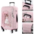 thumbnail image 5 of Travel Luggage Cover Suitcase Protector Fits 18-32 Inch Luggage Wheel Covers Patterned Travel Related Items Flower Luggage Protector Elastic Luggage Anti-scratch Suitcase Cover XL, 5 of 5