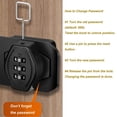 thumbnail image 3 of Wweixi Easy Access With Lock For Locker Say Goodbye To Lost Keys Cabinet Locks With Combination silver Style 2, 3 of 6