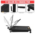 thumbnail image 3 of QinaQin 18-Gallon Oil Pan with Pump, Low-Profile Oil Change Pan, Foldable Handle and Wheels, 8-Foot Hose, Suitable for Oil Collection Vehicles In Cars, Suvs and Trucks, 3 of 8