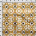 thumbnail image 4 of oneOone Rayon Yellow Fabric Asian Block Floral Sewing Craft Projects Fabric Prints By Yard 56 Inch Wide, 4 of 4