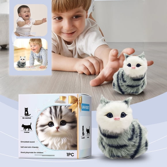 Hearth & Gear Cat Toy Children's Interactive Cartoon Design Happy Cute Cat Toy That Make Noise Cactus for Kids Interactive for Toddlers with Kids Bulk Pack Chicken for Kids Rubber Easter Eggs for