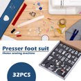 thumbnail image 2 of Youkk 32 Pcs/set Machine à Coudre Pied Presseur Machine à Coudre Domestique Pieds Kit Assortis Remplacement pour, 2 of 8