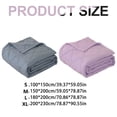 thumbnail image 3 of Weighted Blanket 59x78.9 In, Soft Comfort Throw Blanket, Weighted Blankets for Adults, Summer Comforter Ventilated Blanket, Cooling Comfort Throw Blanket, Machine Washable (1Pcs), 3 of 9
