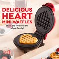 thumbnail image 2 of Oimcto Us Standard 110V Mini Heart-Shaped Waffle Maker/Bread Maker with Red System Attributes,Portable Mini Heart Maker Bread Maker Round Sandwich Maker Light Food Maker Breakfast Maker Heart Shaped, 2 of 8