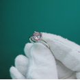 thumbnail image 3 of Created Alexandrite Ring, 925 Sterling Silver Ring, Alexandrite Ring, Color Change Stone Ring, Round Cut Alexandrite Ring, Ring for Gift, 3 of 3