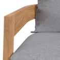 thumbnail image 2 of Modway Brisbane Fauteuil de Patio Extérieur en Bois de Teck, Gris Naturel, 2 of 8
