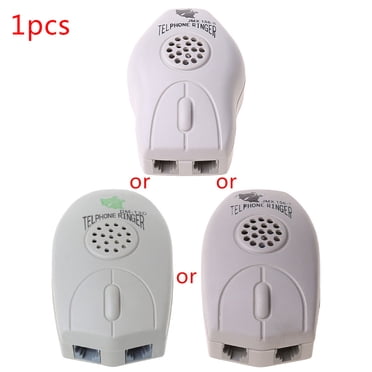 Techinal 75dB Phone Amplifier Beige Landline Bell Ringer 9.3cm*5.6cm*2.7cm 1Pc