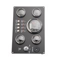 thumbnail image 3 of Boat Gauge Set Instrument Panel, Waterproof 0 To 3000RPM Stainless Steel Boat Dash Instrument Panel Oil Level Display 5 Gauge Set  for 12V Yacht, 3 of 7