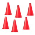 thumbnail image 1 of MasteelfCA 6pcs Multifunction Safety Agility Cone for Football Soccer Sports Field Practice Drill Marking (Red), 1 of 8