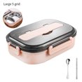 thumbnail image 1 of Lunch Box Thermal Insulated Food Container with lunch box portable Spoon Chopsticks Portable Food Grid Case, Small, 1 of 8